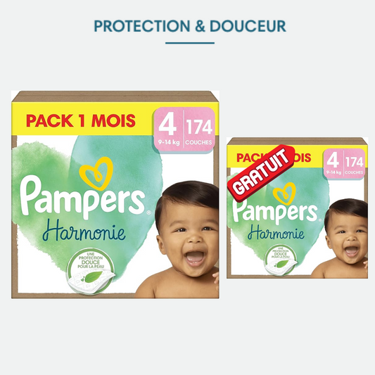Pampers® Harmonie, Taille 4, 348 Couches, 2 Pack