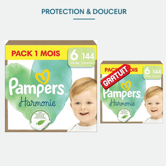 Pampers® Harmonie, Taille 6, 288 Couches, 2 Pack
